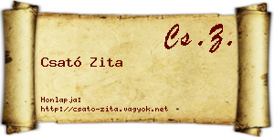 Csató Zita névjegykártya